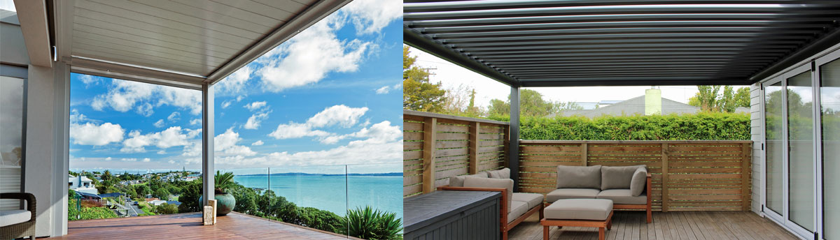 Bask louvre roof is a modern solution for NZ outdoor living areas
